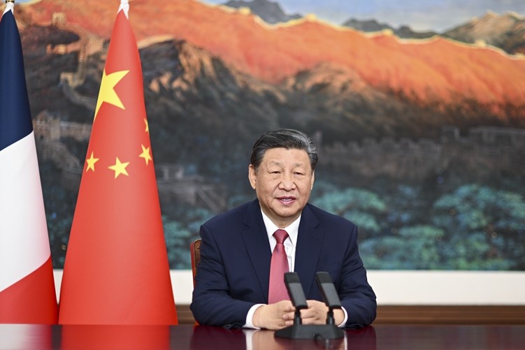 習(xí)近平向中法建交60周年招待會發(fā)表視頻致辭